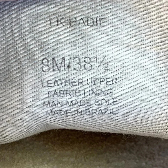 Lucky Brand Suede Leather Slip On Loafer Sneakers Women Size 8M Silver Cloud - Picture 13 of 16